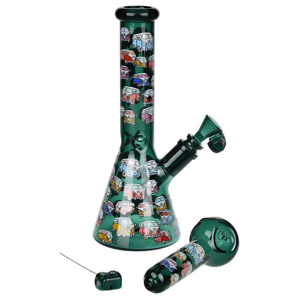 Pulsar Greatest Hits Series 10" Glow Water Pipe & Hand Pipe Set - V-Dubz