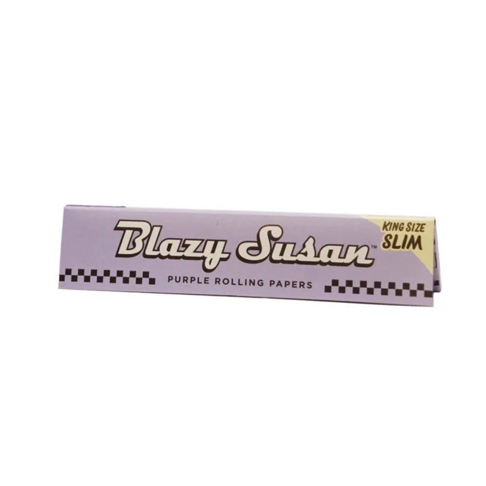 Blazy Susan King Size Slim Purple Rolling Papers / Purple