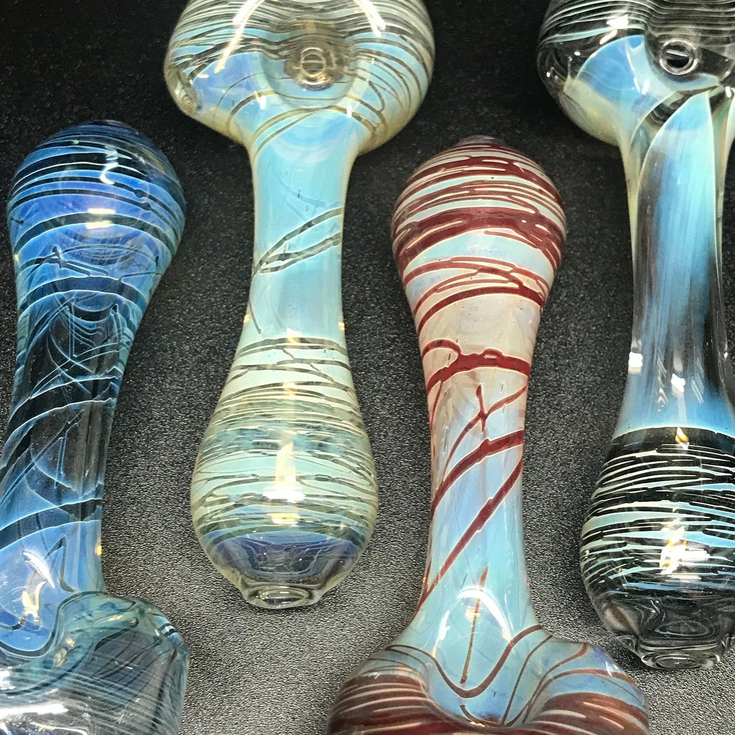 Glassfinger Studios Glass Fume Color Spun Pipe SALE