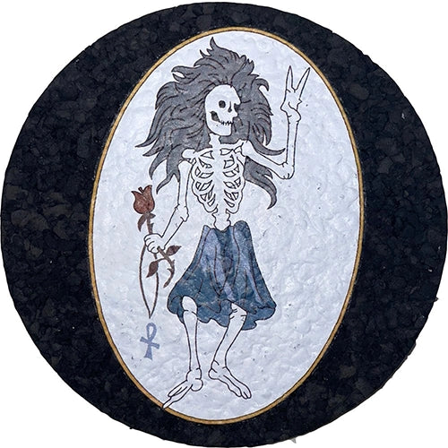 Grateful Dead Skeleton Mood Mat - Small Circle SALE
