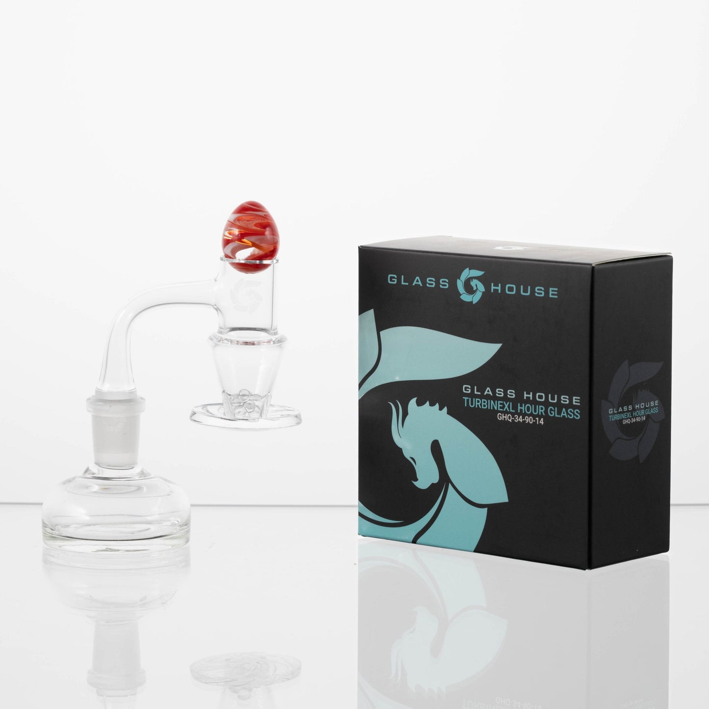 Glass House Turbine XL Hour Glass Banger Set - 14M