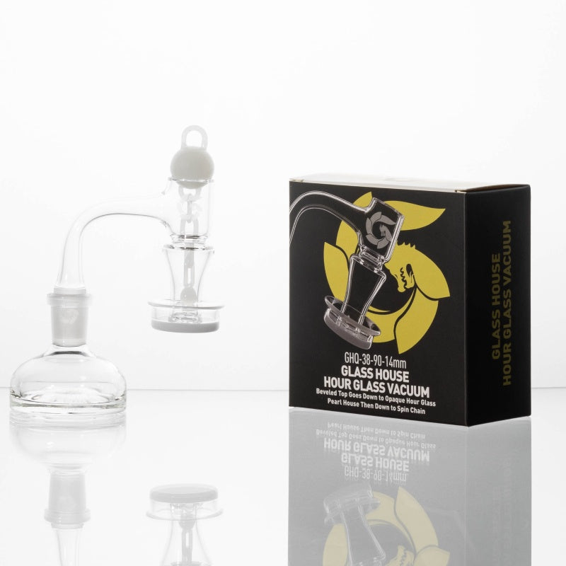 Glass House Hour Glass Vacuum Banger Set - 14M