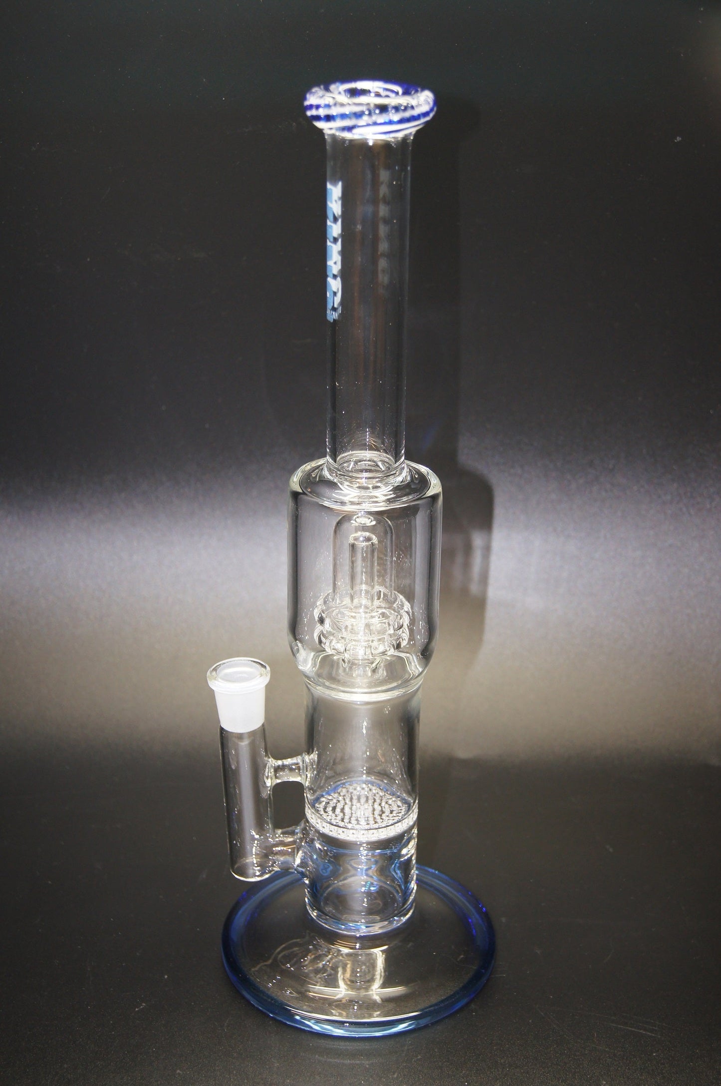 King Volcano Showerhead & Honeycomb Perc Color Wrap Water Pipe