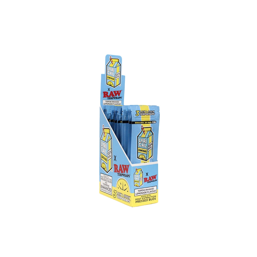 Raw x Lyrical Lemonade Terp Enhanced Wraps 3 pack