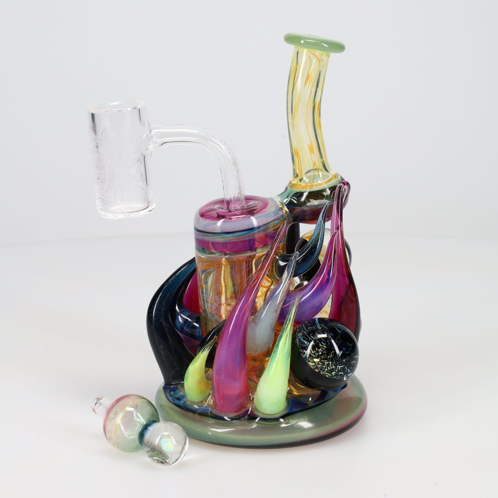 B Money Glass #16 Banded with Case Bubbler