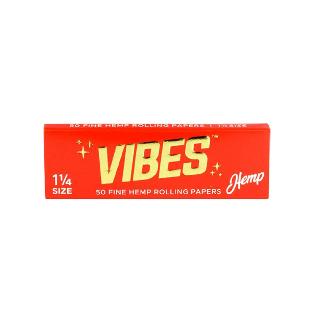 Vibes Hemp 1.25 Rolling Papers with Tips SALE