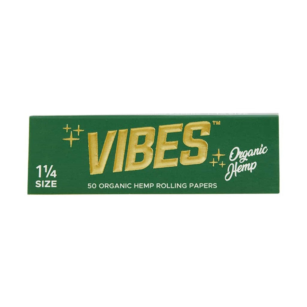 Vibes Organic Hemp 1.25 Rolling Papers with Tips SALE
