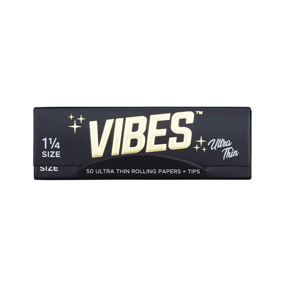 Vibes Ultra Thin 1.25 Rolling Papers with Tips SALE