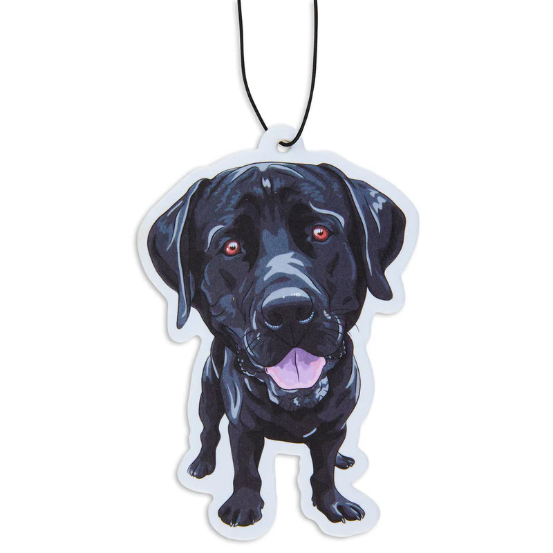 Fresh Fresheners Black Lab Dog Car Hanger