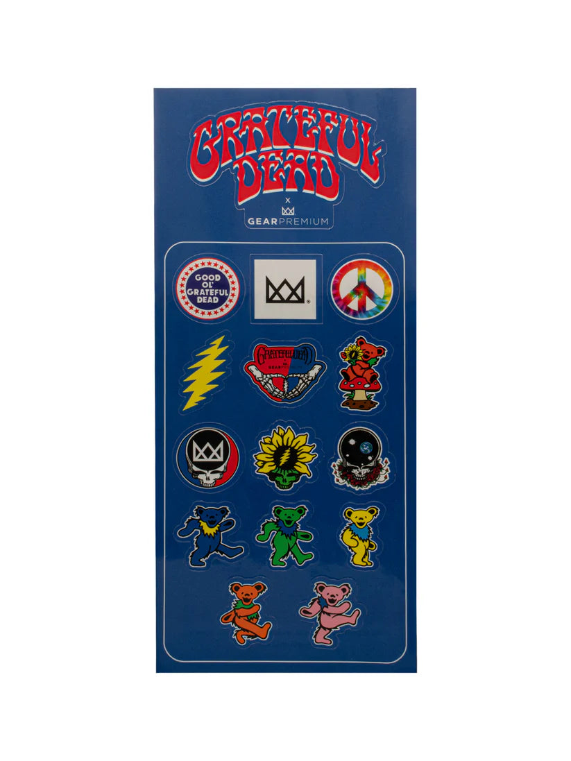 Grateful Dead x Gear Premium 6" Lightning Bolt Hand Pipe & Grinder Set with Collectable Bus Tin