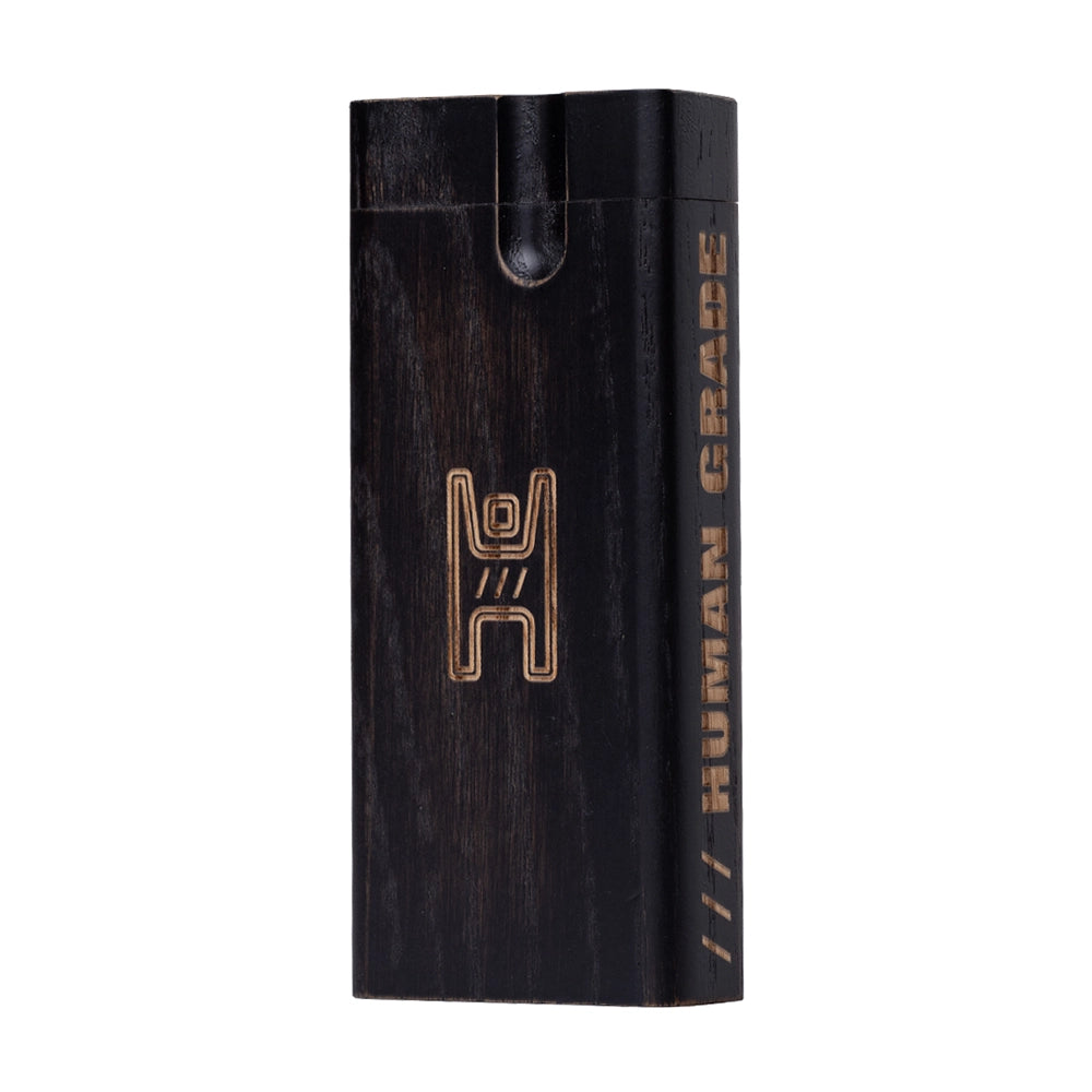 Human Grade Large Wood Dugout with Metal Digger Bat - Black