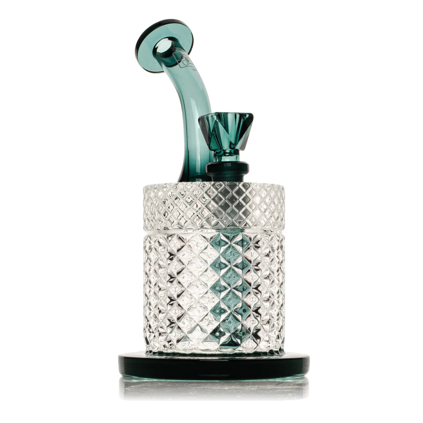 Jane West Twenties Collection 7.5" Bubbler - Teal