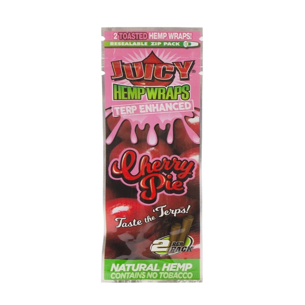 Juicy Jays Hemp Cherry Pie Terp Infused Wraps 2 pack