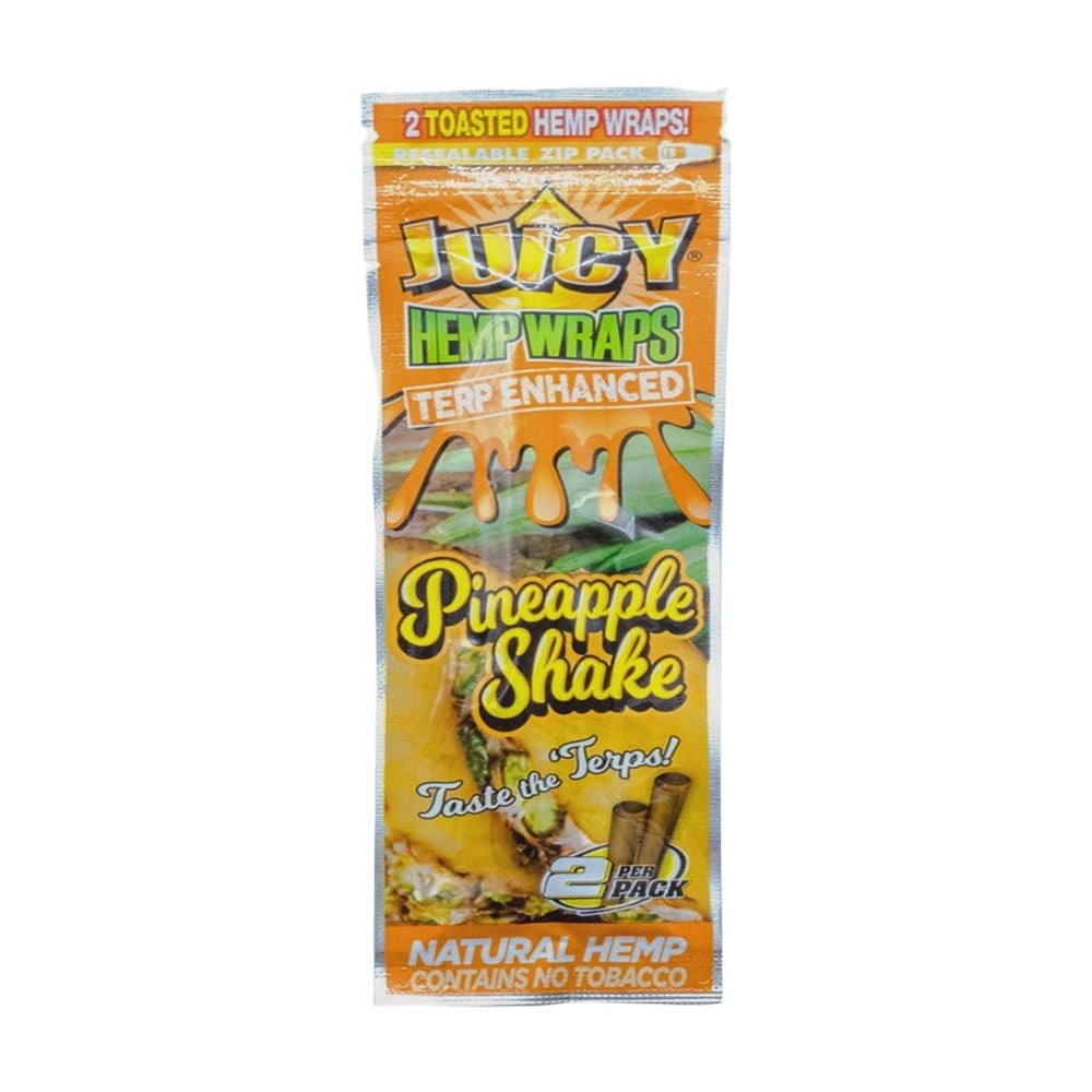 Juicy Jays Hemp Pineapple Shake Terp Infused Wraps 2 pack