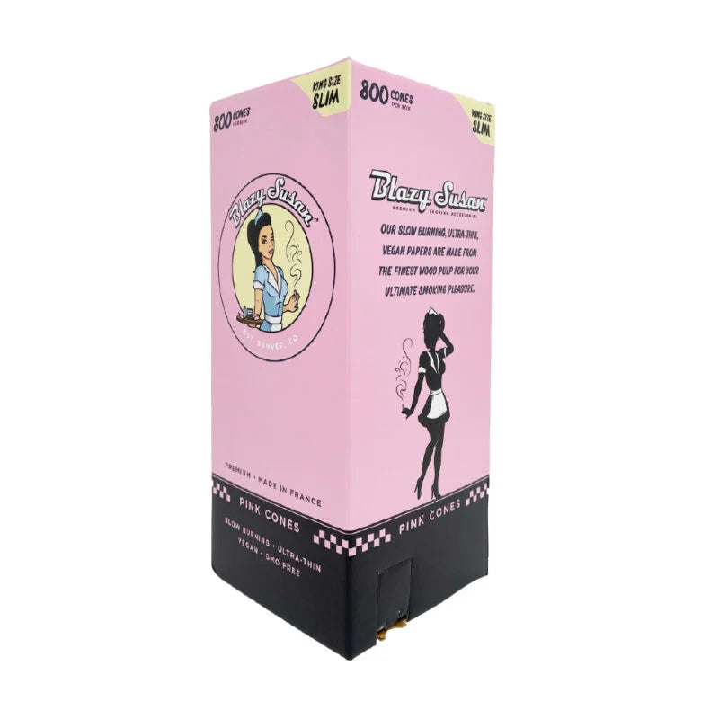 Blazy Susan King Size Slim Cones - 800 pack / Pink