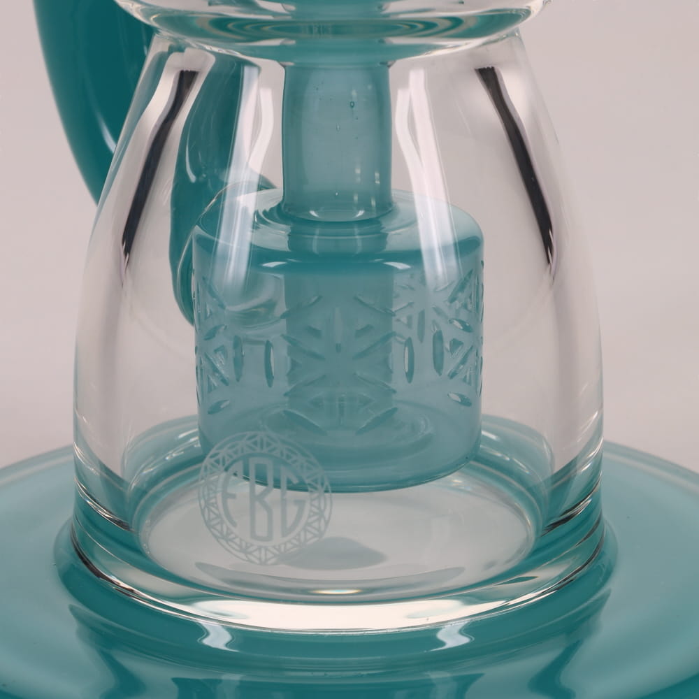Fat Boy Glass Color Taurus V2 Rig - Aqua Ghost