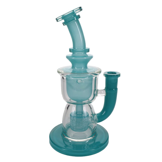 Fat Boy Glass Color Taurus V2 Rig - Aqua Ghost