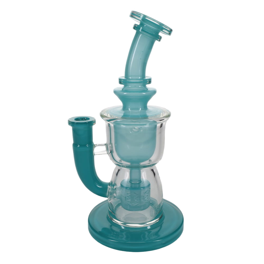 Fat Boy Glass Color Taurus V2 Rig - Aqua Ghost