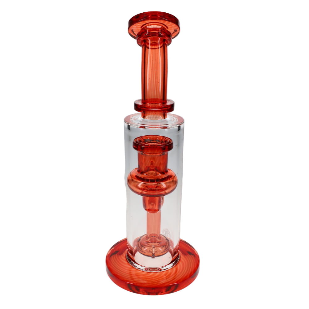 Fat Boy Glass Color Straight Rig - Pomegranate