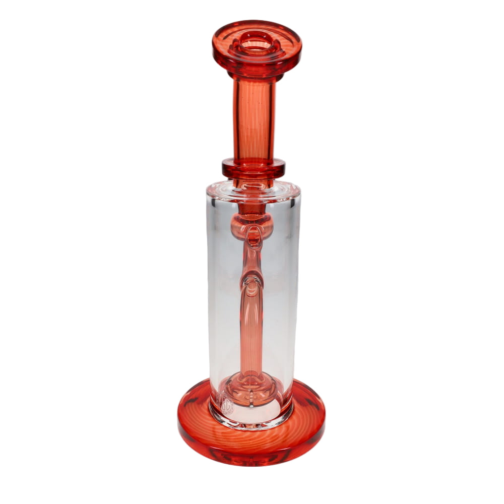 Fat Boy Glass Color Straight Rig - Pomegranate