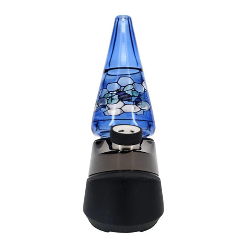 Windstar Glass Blue Bee & Honeycomb Stained Glass Dry Peak Top