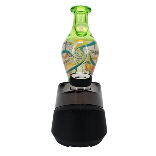 Windstar Glass Green See Through Lava Lamp Dry Peak Top