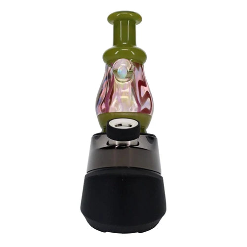 Windstar Glass Pea Green Lava Lamp Dry Peak Top