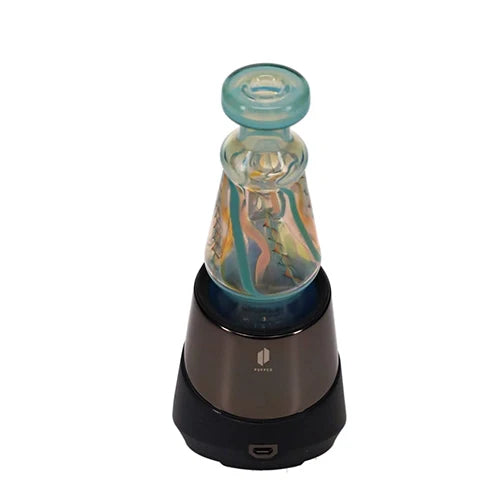 Windstar Glass Sky Blue Lava Lamp Dry Peak Top