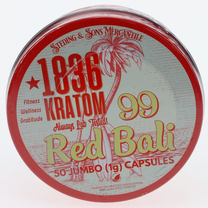 1836 Kratom - 99 Red Bali - 50ct Capsules
