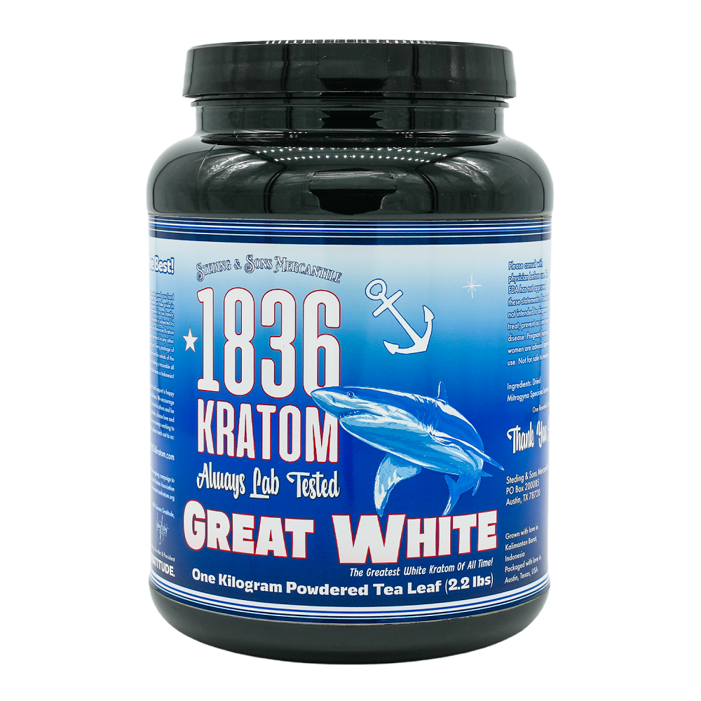 1836 Kratom - Great White - 1kg Powder