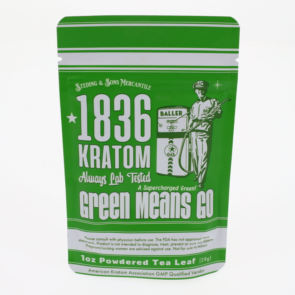 1836 Kratom - Green Means Go - 1oz Powder