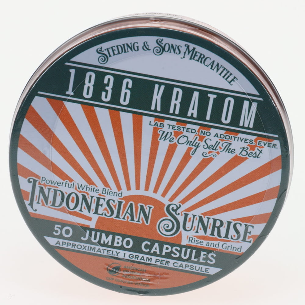 1836 Kratom - Indonesian Sunrise - 50ct Capsules