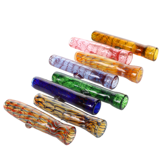 Key Glass Coil with Marble Chillum