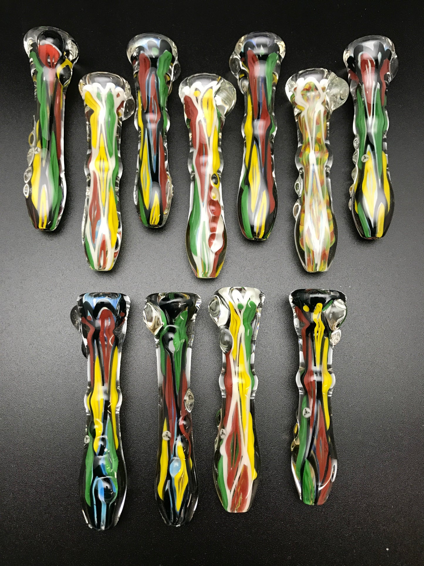 Rotational Science Glass Diamond Line Rasta Onie