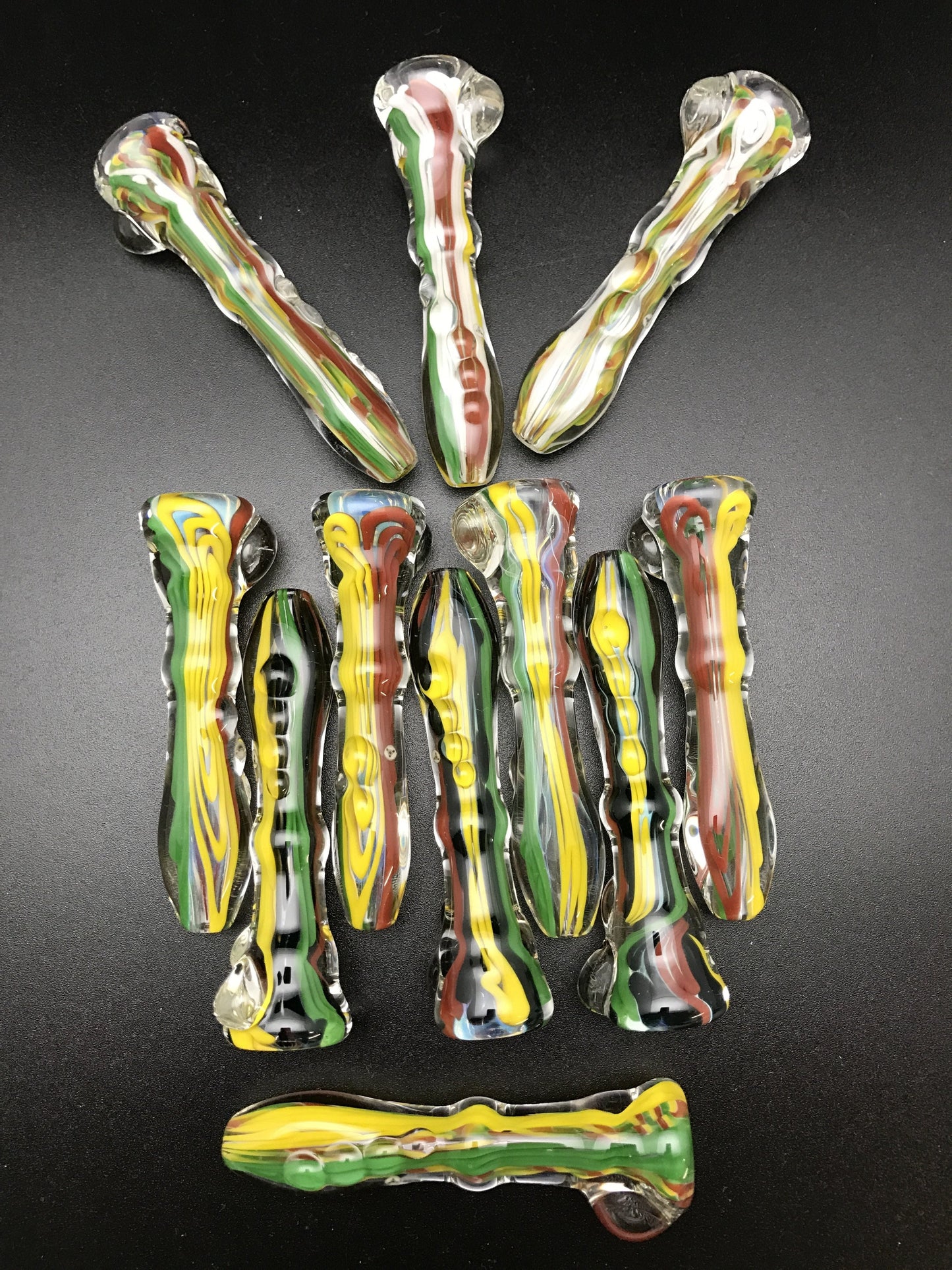 Rotational Science Glass Old School Rasta Color Onie