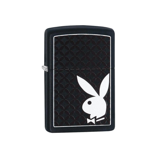 Zippo Lighter Playboy Bunny Logo Black Matte