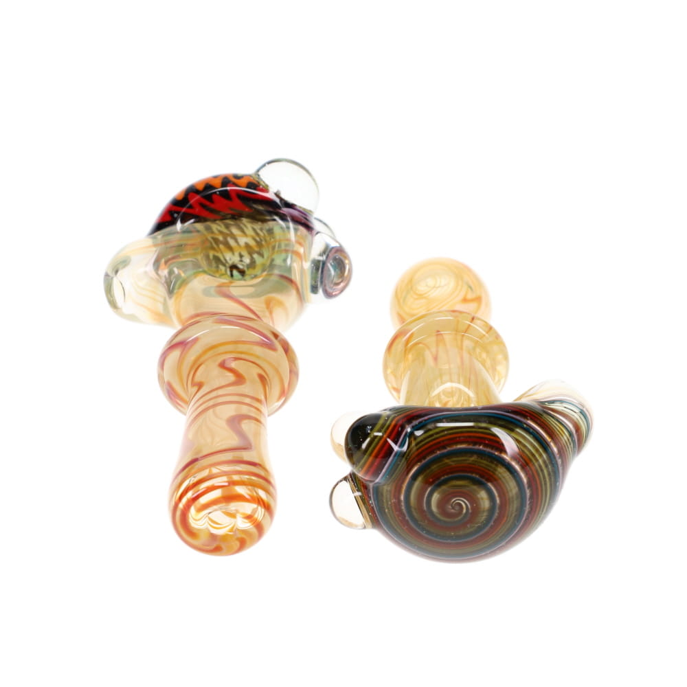 2kind Glass Fume Swirl Linework Cap Spoon SALE