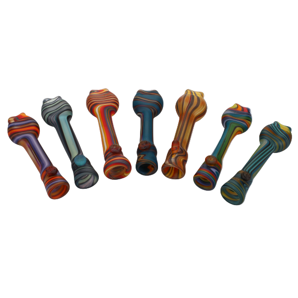 Star Seed Glass Sandblast Line Bite Grip Chillum