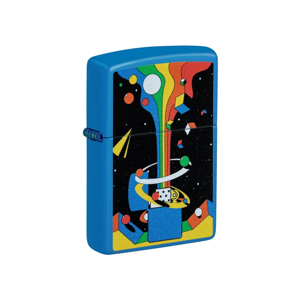 Zippo Lighter Cosmic Zippo Design Sky Blue Matte