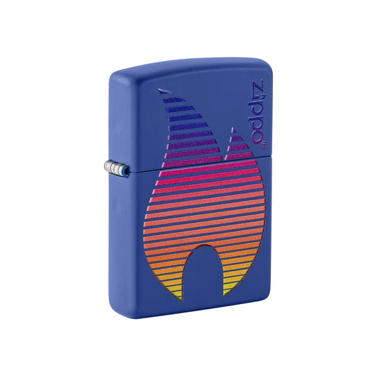 Zippo Lighter Zippo Flame Design Royal Blue Matte