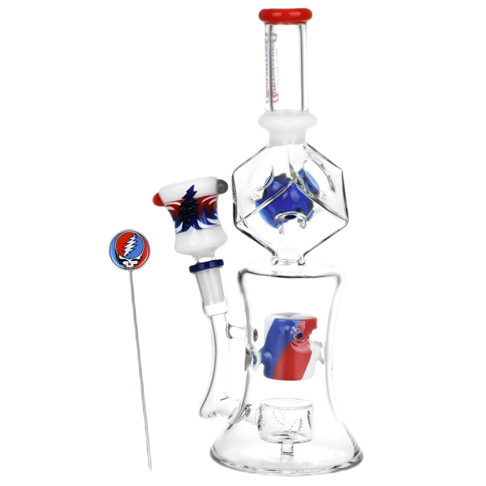 Pulsar x Grateful Dead 10.75" Tesseract Hypercube Water Pipe