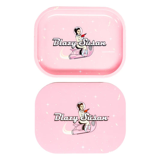 Blazy Susan Small Rolling Tray with Lid - Space Susan