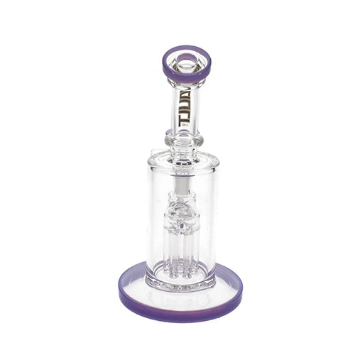 Vault Glass 6 Arm Tree Perc w/ Color Rims Rig - 7"