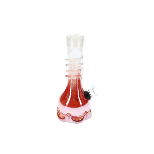 Soft Glass 7" Skinny Neck Crown Wrap Water Pipe