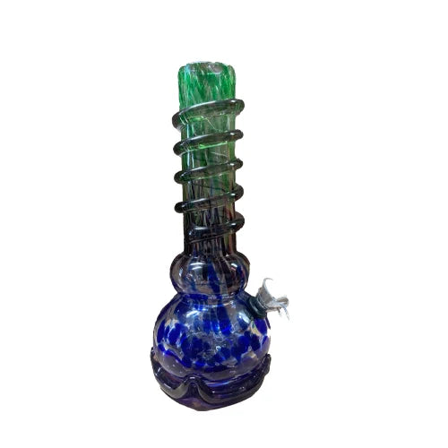 Soft Glass 10" Wrap Thick Base Water Pipe