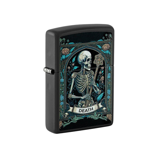 Zippo Lighter Death Tarot Card Black Matte