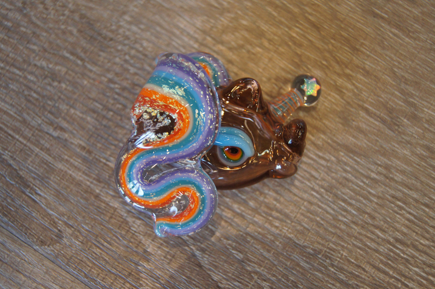 ACE Glass Rainbow Unicorn Flatback Pendant