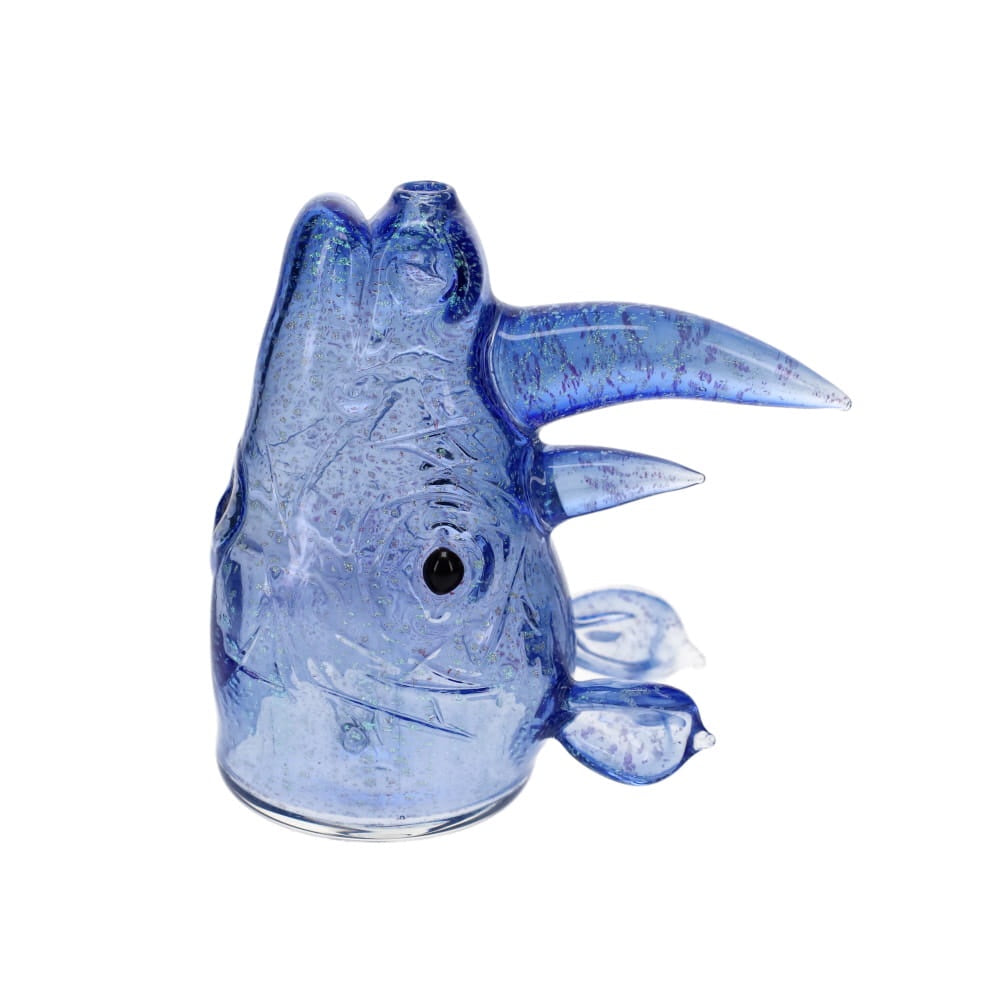 Addison Hanna x Hilljack Glass Blue Dichro Rhino Rig Collab