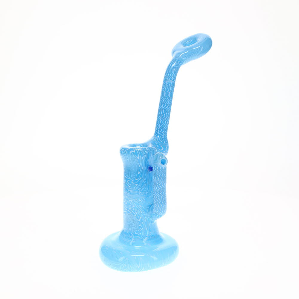 Addison Hanna Blue Push Bowl Bubbler w/ Carb Hole