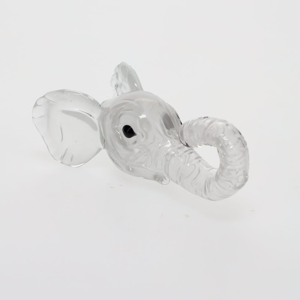 Addison Hanna Glass Elephant Head Spoon